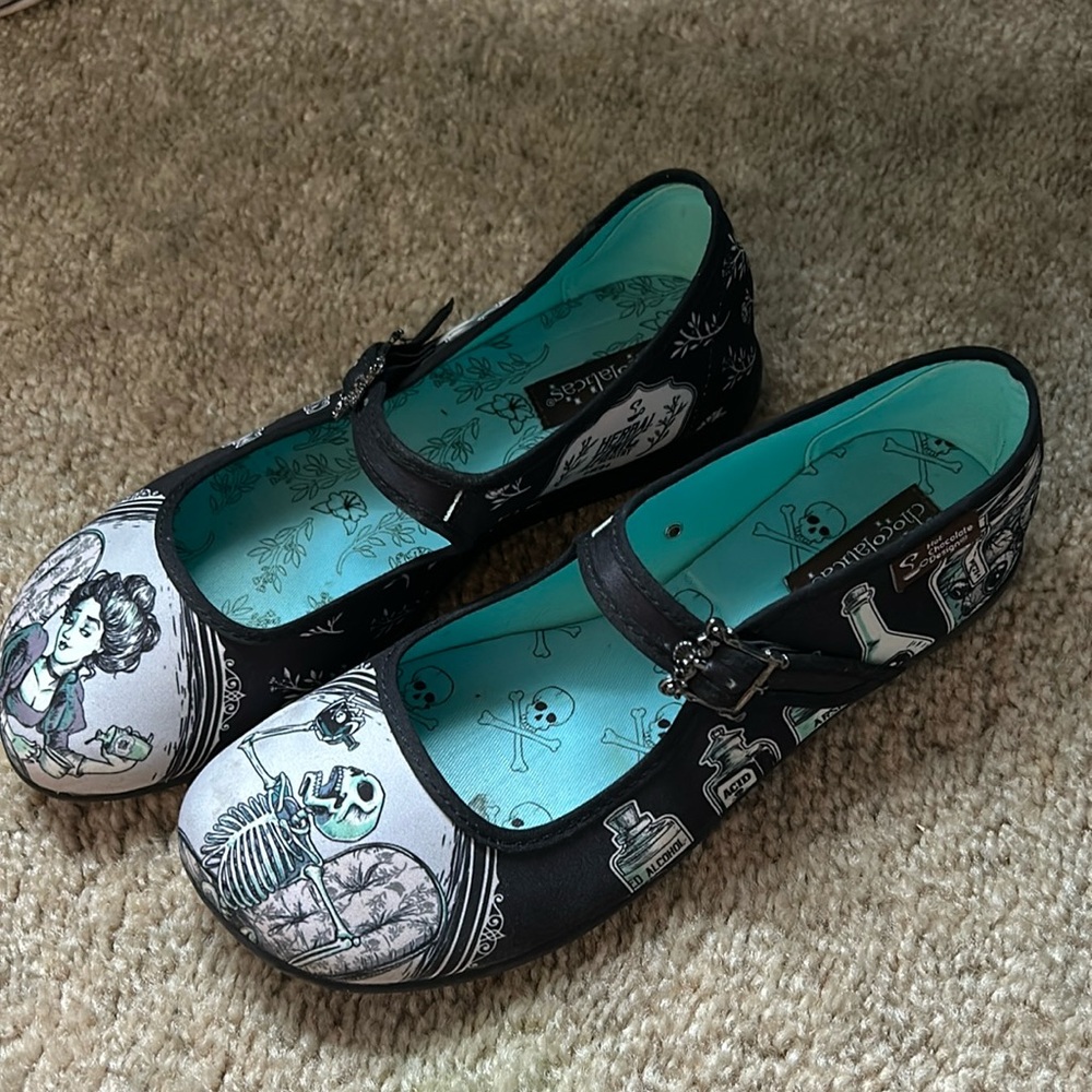 Chocolaticas hot chocolate poison shoes goth Mary Jane